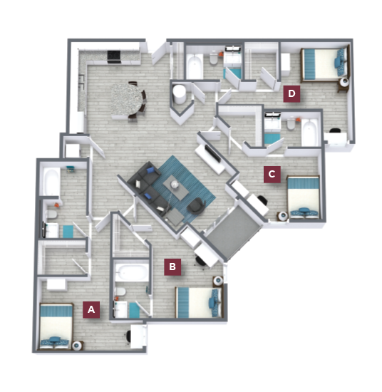 FSU Off Campus Housing The Nine At Tallahassee, FL