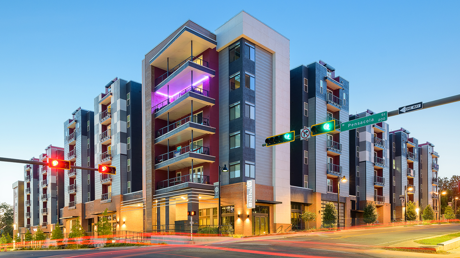 Student housing building exterior